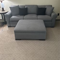 Grey Sofa, Loveseat and Chair