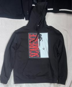 Scarface Hoodie Large Black Graphic Movie Streetwear Pullover Hoodie