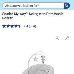 Baby - Graco Soothe My Way Swing with Removable Rocker