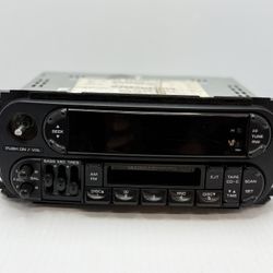 2002-2007 Dodge Jeep Chrysler Raz Radio Cd Player & Cassette P0(contact info removed)AB OEM