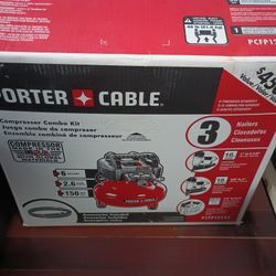 Porter-Cable 6 Gal. Portable Electric Air Compressor with 16-Gauge, 18-Gauge and 23-Gauge Nailer 3 Tool Combo Kit

New Open Box