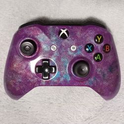 XBOX ONE Custom purple marble Galaxy color shift cover faceplate handpainted new