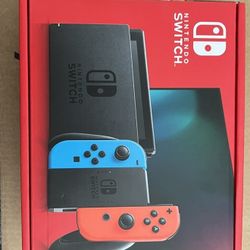 Nintendo - Switch with Neon Blue and Neon Red Joy-Con - Multi BRAND NEW