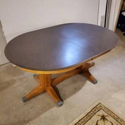 Solid Wood Dining Room Table with 6 Chairs

