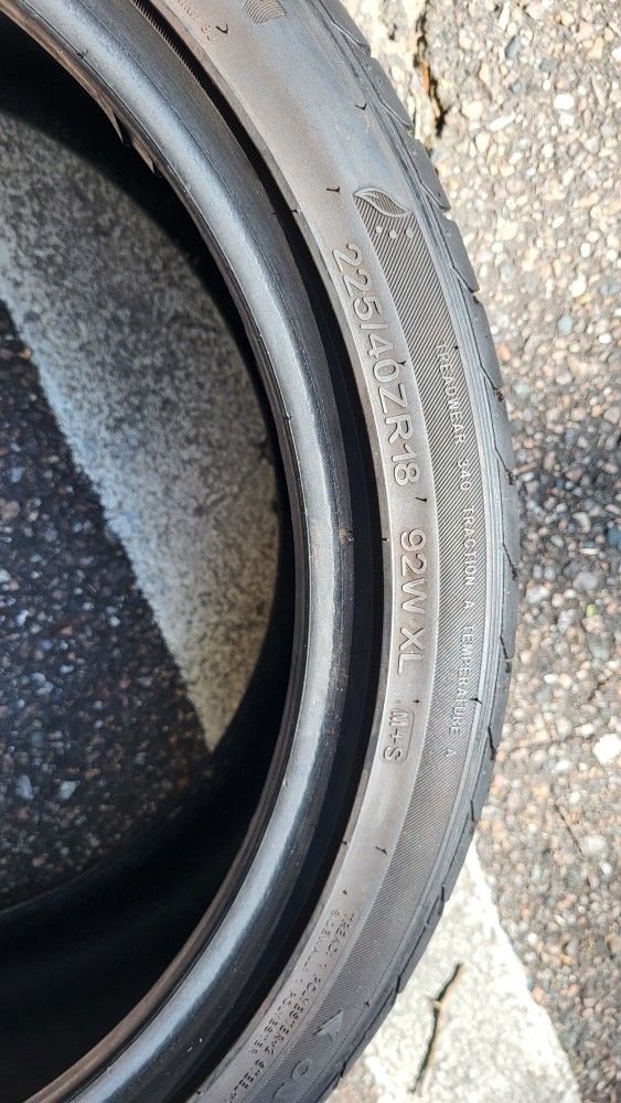 Used tires 225/40
