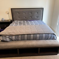 King Size Mattress With Bed frame 