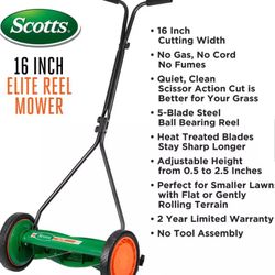 Reel Mower 16 Inch /Cortadora Manual De Césped 16”