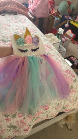 Unicorn outfit with LED light