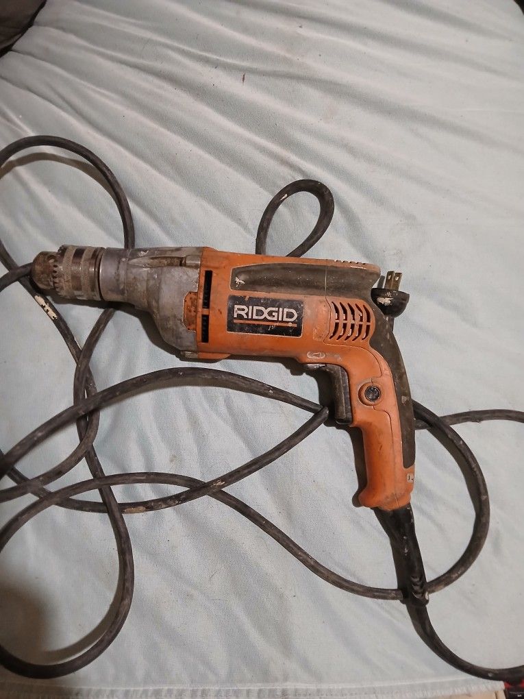 Rigid Heavy-Duty Variable Speed Reversible Corded Drill