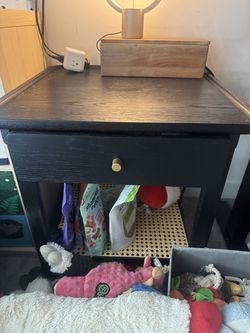Langa Nightstands - Black Oak - Set of 2 - Like New