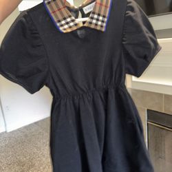 Burberry toddler girls black dress