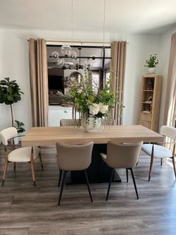 Dining table set with chairs