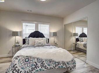 Queen Purple Tufted Velvet Headboard 