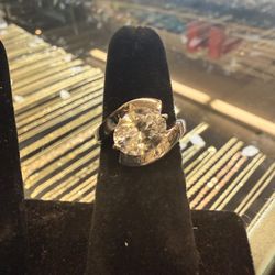 18KT Gold Ring W/ Synthetic Stone 41954-1