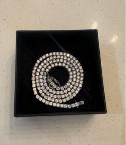 VVS1 18 Inch Moissanite Tennis Chain