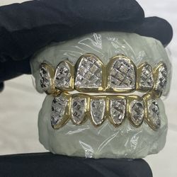 Gold Grillz 6&6 10kt Double Tone 