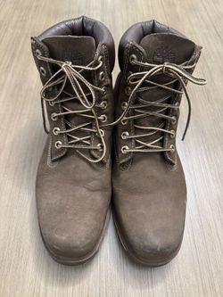 Timberland Men’s 10W Brown Leather 6 Inch Lace Up Work Boots Gorpcore Utility
