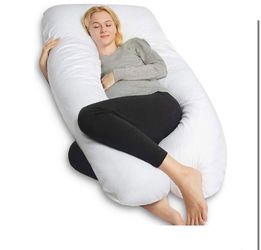 QUEEN ROSE U-Shaped Pregnancy Pillow, Side Sleeper Pillow, Positioning Pillow with Removable and Washable Cover