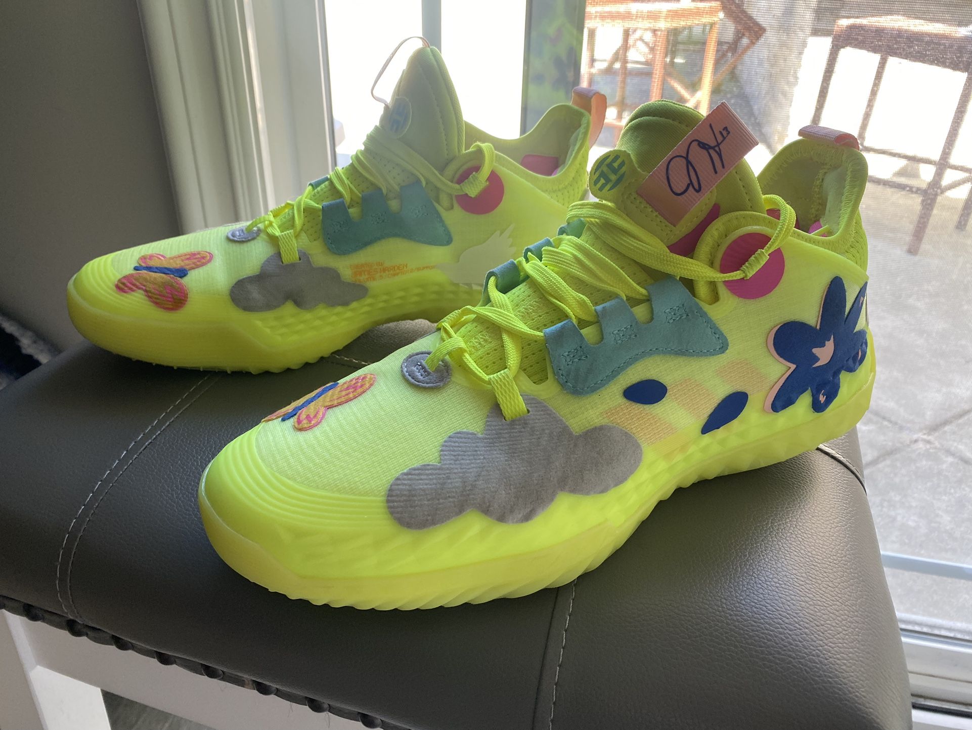 Men's Adidas Harden Vol. 5 Futurenatural Solar Yellow Size 9.5