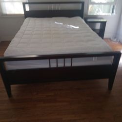 Bed + Bed Frame (LIKE NEW)