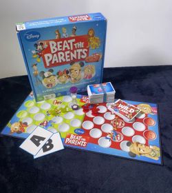 Disney Beat the Parents Board Game, Kids vs. Grown Ups, Family Game, Complete