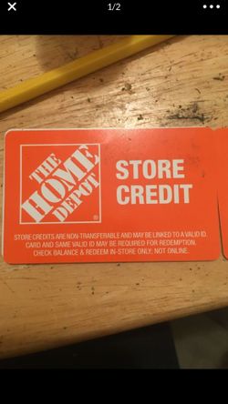 home depot store credit