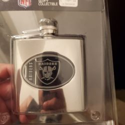 NFL Raiders Football Flask
