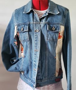Blue Jean Jacket. (upcycledbynita1of1)