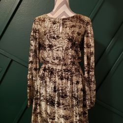 Gold And Black Dress