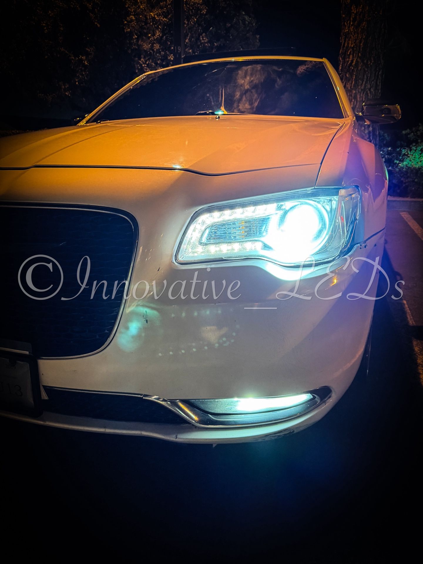 6000k Glacier White LED Headlight And 3000k Jdm Yellow LEDs Fog Lights