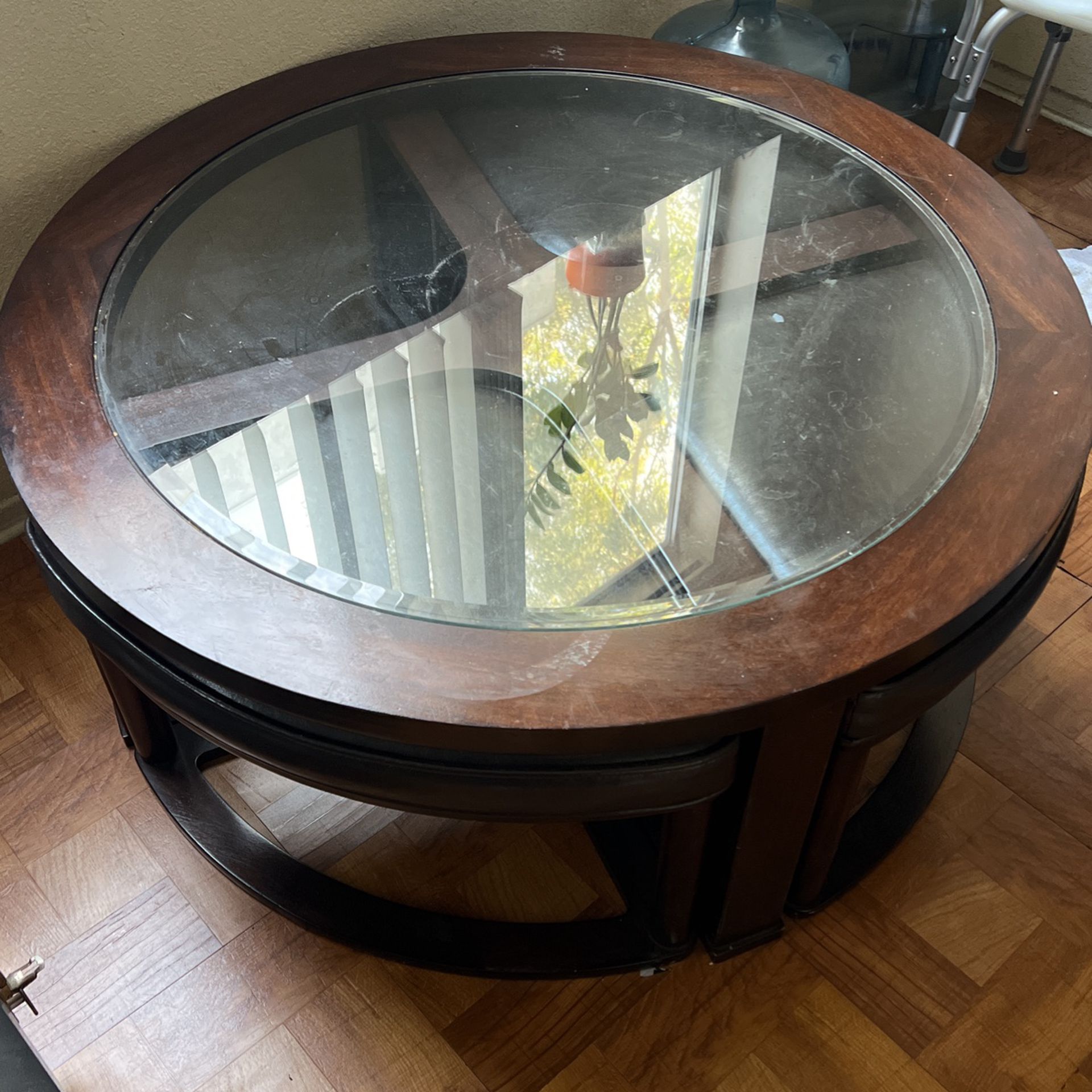 Coffee Table With Three Seats