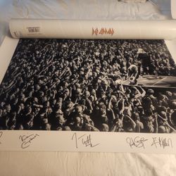 Def Leppard Original Limited Edition  Print Poster...Glasgow,UK 2018
