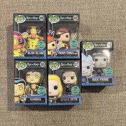 Funko Pop Digital Rick And Morty Set Of 5