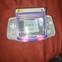 Gameboy advance comes with light attachment and case