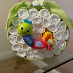 Green Apple Diaper cake