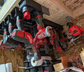 Milwaukee M18 Under-Shelf Tool Rack / Power Tool Holder – 3D Printed
