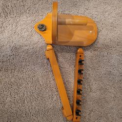 Pool cue holder and chalk holder