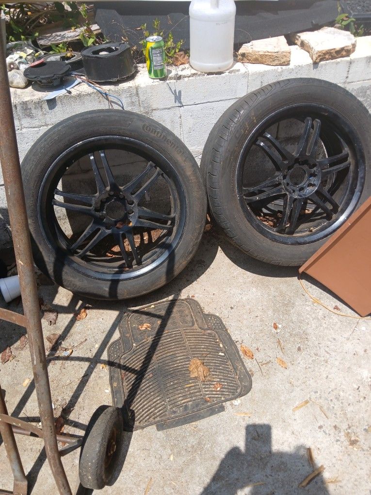 17" Custom UNIVERSAL Rims And Tires (2)