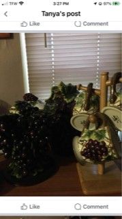 Kitchen Table Matching Cabinet Armoire Rustic Color Also, Tuscany grapes Decor 35+ Prices Complete Kitchen