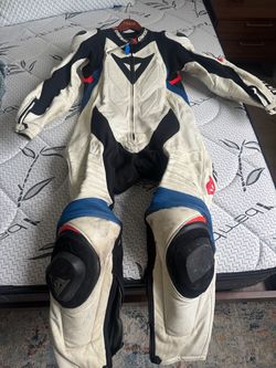 Dainese One-Piece Leather Motorcycle Racing Suit – EU Size 52.