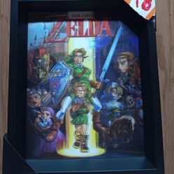 Holographic The Legend Of Zelda Wall Frame