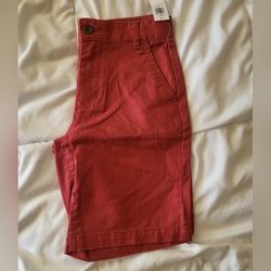 NWT Boys Old Navy Chino Shorts, Red Size 10