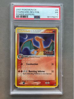 2007 Charizard EX Power Keepers Reverse holo 6/108 PSA 1 Pokemon card