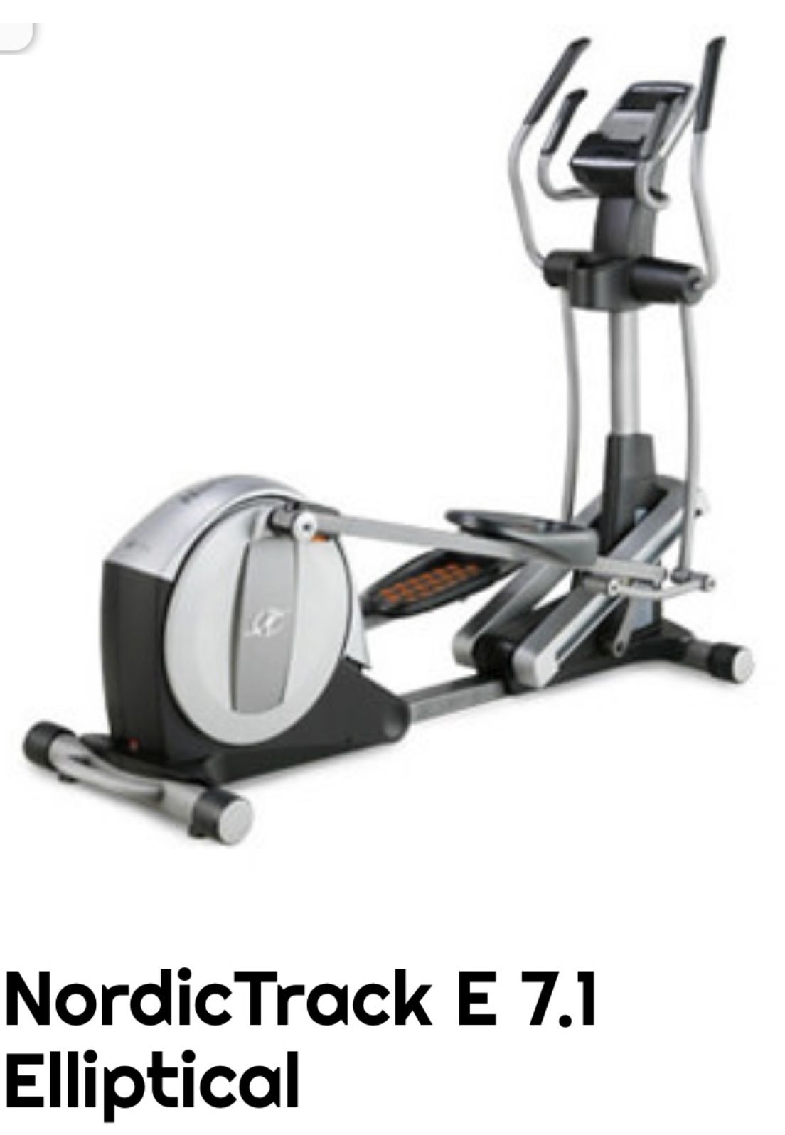 Nordictrack e outlet 7.1 elliptical manual