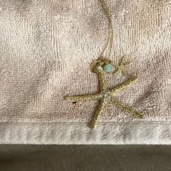 Nautical Themed Necklace, Long, 40”, Gold Tone