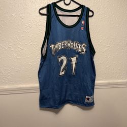 REVERSIBLE Kevin Garnett TImberwolves Basketball Jersey Size 48