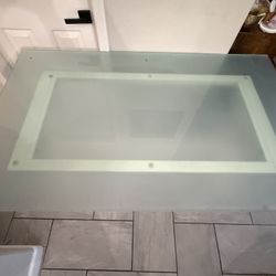 Glass Kitchen Table Dinning Room Desk 