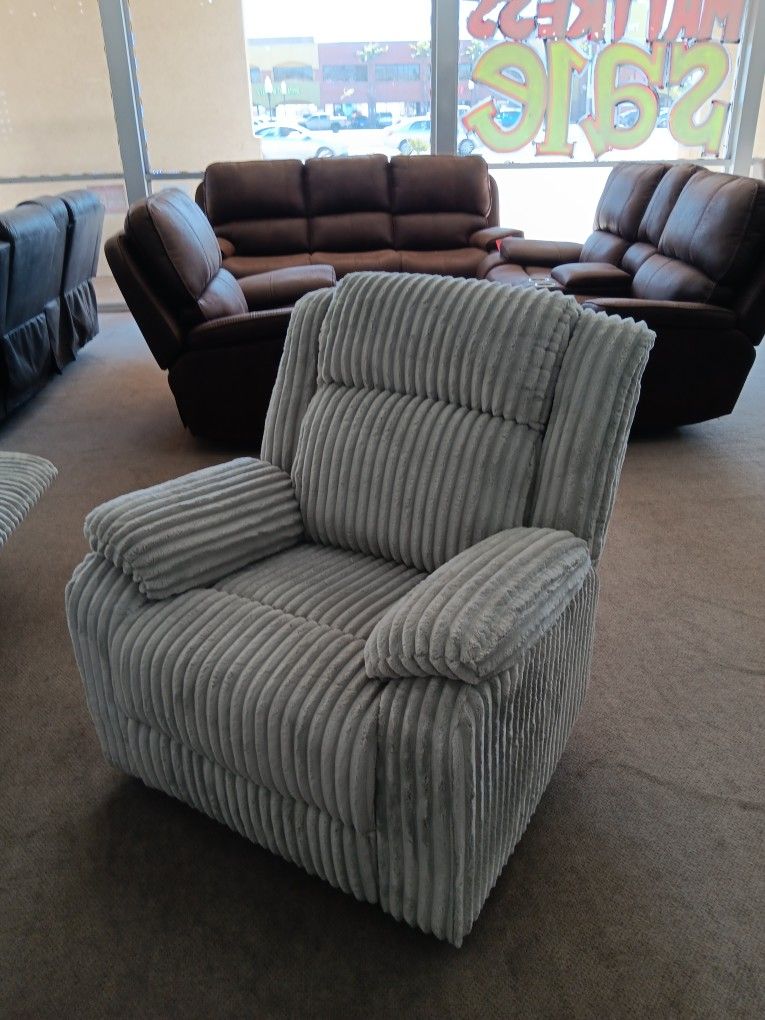 Corduroy Reclining Chair