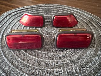 90-93 Accord SUPER RARE OEM JDM EDM Black Door Courtesy Lights W/ RED EURO LENS