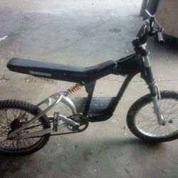 PRICE IS NEGOTIABLE  Mongoose Motocross Hybrid Electric/Pedal Bicycle